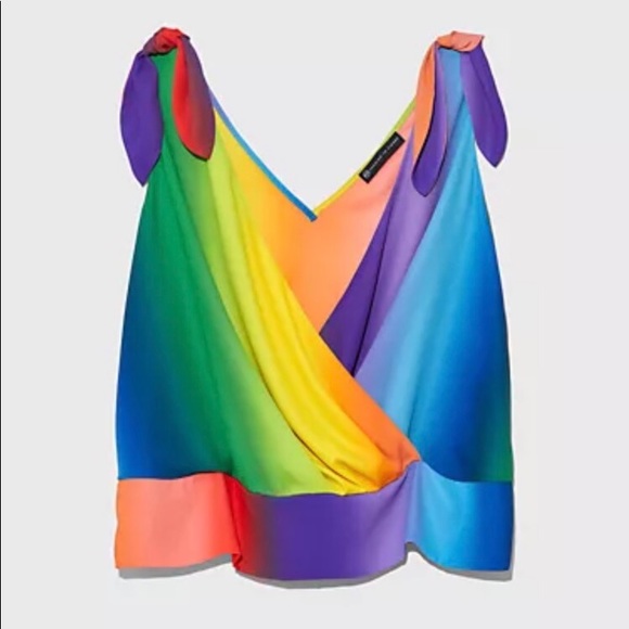 Fashion to Figure Tops - NWT FTF Tie shoulder surplice top!